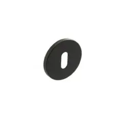 Millhouse Brass Key Escutcheon on 5mm Slimline Round Rose - Urban Dark Bronze MHSRKUDB