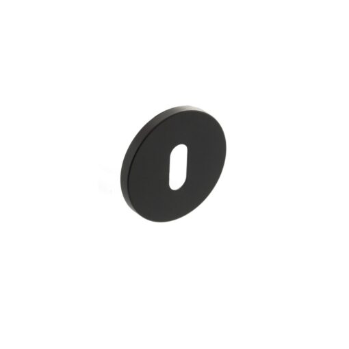 Millhouse Brass Key Escutcheon on 5mm Slimline Round Rose - Urban Dark Bronze MHSRKUDB