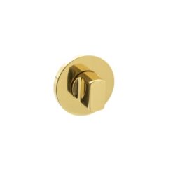 Millhouse Brass WC Turn and Release on 5mm Slimline Round Rose - Polished Brass MHSRWCPB