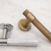 Millhouse Brass Crompton Designer Lever on 5mm Slimline Round Rose - Polished Chrome MHSR100PC