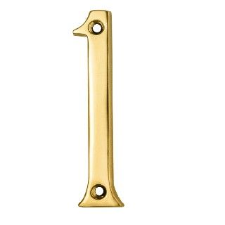 CARLISLE BRASS - N1-BP NUMERAL NO. 1