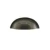 Old English Lincoln Solid Brass Victorian Knob 32mm on Concealed Fix - Distressed Silver OEC1232DS