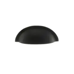 Old English Lincoln Solid Brass Victorian Knob 38mm on Concealed Fix - Matt Black OEC1238MB
