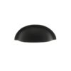Old English Lincoln Solid Brass Victorian Knob 32mm on Concealed Fix - Matt Black OEC1232MB