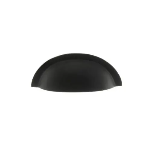 Old English Lincoln Solid Brass Victorian Knob 32mm on Concealed Fix - Matt Black OEC1232MB