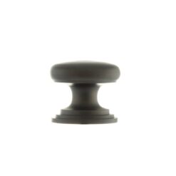 Old English Lincoln Solid Brass Victorian Knob 32mm on Concealed Fix - Urban Dark Bronze OEC1232UDB