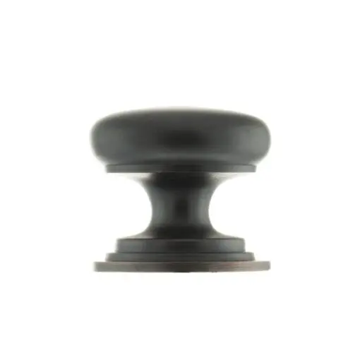 Old English Lincoln Solid Brass Victorian Knob 38mm on Concealed Fix - Antique Copper OEC1238AC
