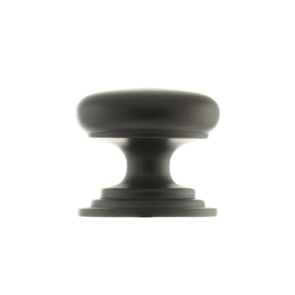 Old English Lincoln Solid Brass Victorian Knob 38mm on Concealed Fix - Urban Dark Bronze OEC1238UDB