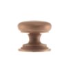 Old English Lincoln Solid Brass Victorian Knob 38mm on Concealed Fix - Urban Satin Copper OEC1238USC