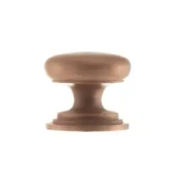 Old English Lincoln Solid Brass Victorian Knob 38mm on Concealed Fix - Urban Satin Copper OEC1238USC