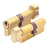 Zoo Hardware P5 70mm Cylinder and Turn Keyed to Differ Satin P5EP70CTSBE