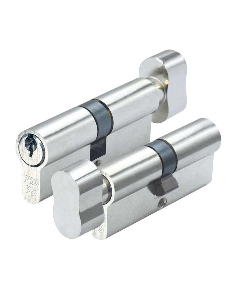 Zoo Hardware P5 70mm Cylinder and Turn Keyed to Differ Nickel P5EP70CTNPE