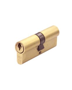 Zoo Hardware P5 70mm Euro Double Cylinder Keyed to Differ Satin Brass P5EP70DSBE