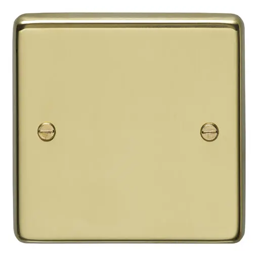 Eurolite Pb1B Single Blank Round Edge Polished Brass Plate