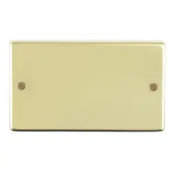Eurolite Pb2B Double Blank Round Edge Polished Brass Plate