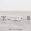 Old English Lincoln Solid Brass Victorian Knob 32mm on Concealed Fix - Polished Chrome OEC1232PC