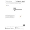 Carlisle Brass Pendio Door Handle On Concealed Square Rose - Satin Chrome EUL130SC