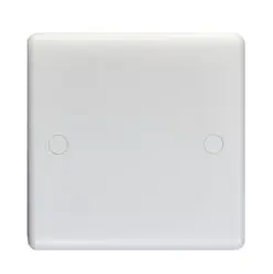 Eurolite Pl4011 Enhance White Plastic 1 Gang Blank Plate