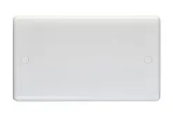 Eurolite Pl4012 Enhance White Plastic 2 Gang Blank Plate