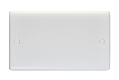 Eurolite Pl4012 Enhance White Plastic 2 Gang Blank Plate