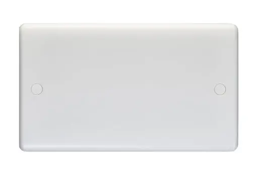 Eurolite Pl4012 Enhance White Plastic 2 Gang Blank Plate