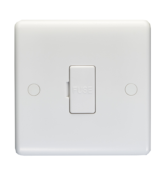 Eurolite Pl4130 Enhance White Plastic 13A Un-Switched Fused Spur Unit