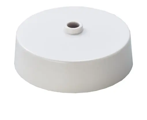 Eurolite Pl701 Ceiling Rose 3 Inline Loop In Terminals & Earth With Clear Base