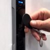 MIFARE Classic 1K Overmolded IP68 Pear Keyfob (Blank) Black