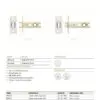 Zoo Hardware PRTL76FD-S-SSS Project Tubular Latch 76mm - UKCA/CE, Square Forend, Satin Stainless Steel
