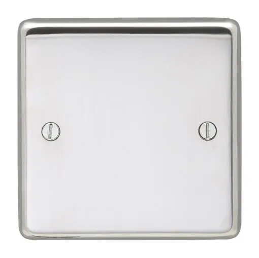 Eurolite Pss1B Single Blank Round Edge Polished Stainless Steel Plate