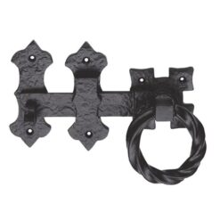 Ludlow Foundries Ring Handle Gate Latch 152Mm, Black Antique