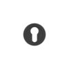 Zoo Hardware Euro Profile Escutcheon - Rosso - PVD Black RT001-PVDBLK