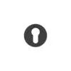 Zoo Hardware Euro Profile Escutcheon - Rosso - PVD Black RT001-PVDBLK