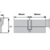 Yale 6 Pin Thumb Turn Euro Cylinder Door Lock 60/40mm (100mm) B-ET5535-PB