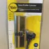 YALE BRASS EURO PROFILE CYLINDER BARRELL DOOR LOCK P-ED3545-PB