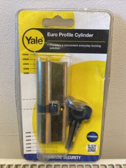 YALE BRASS EURO PROFILE CYLINDER BARRELL DOOR LOCK P-ED3545-PB