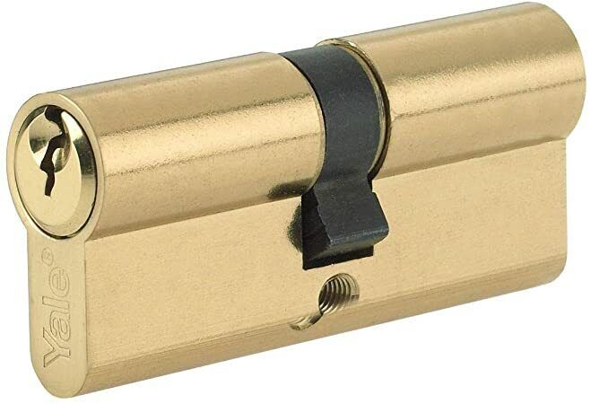 YALE BRASS EURO PROFILE CYLINDER BARRELL DOOR LOCK P-ED3545-PB