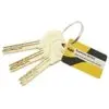 HS T/T Cyl TS007 1 Star 55/35 Nickel K/D 3 Keys