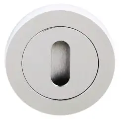 STATUS Key Escutcheon on Round Rose - Polished Chrome