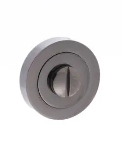STATUS WC Turn and Release on Round Rose - Black Nickel