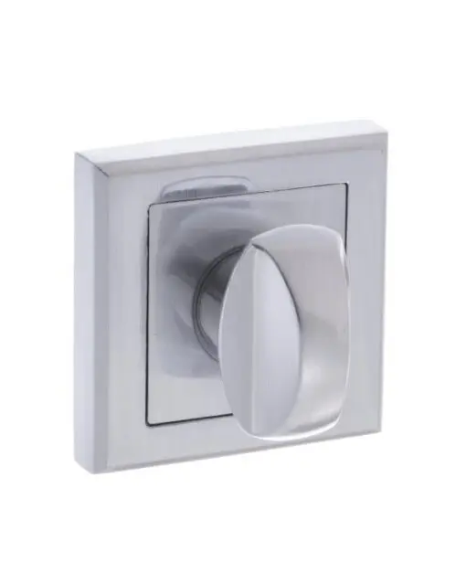 STATUS WC Turn and Release on Square Rose - Satin Chrome