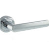 STATUS Michigan Lever on Round Rose - Polished Chrome