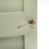STATUS Indiana Lever on Round Rose - Satin Nickel/Polished Brass