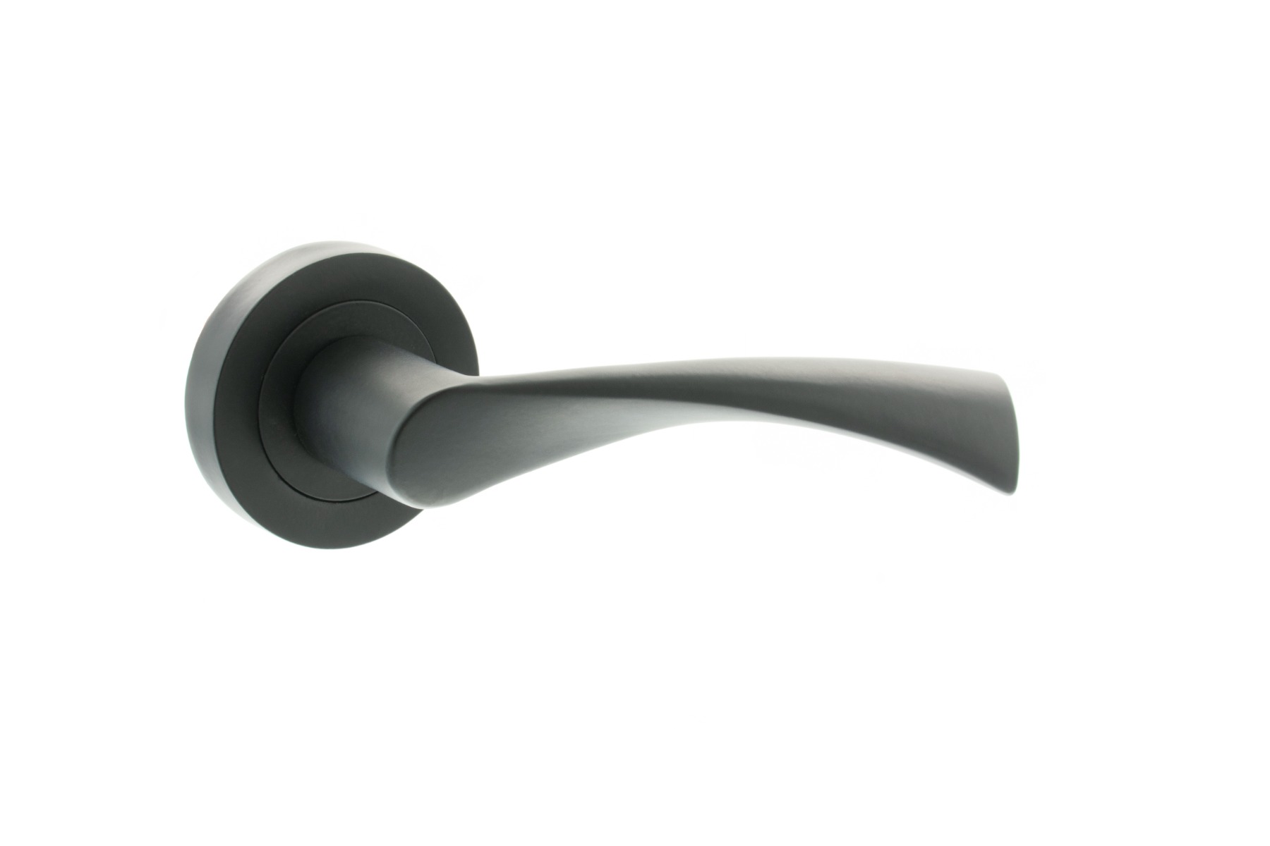 STATUS Colorado Lever on Round Rose - Matt Black S34RMB