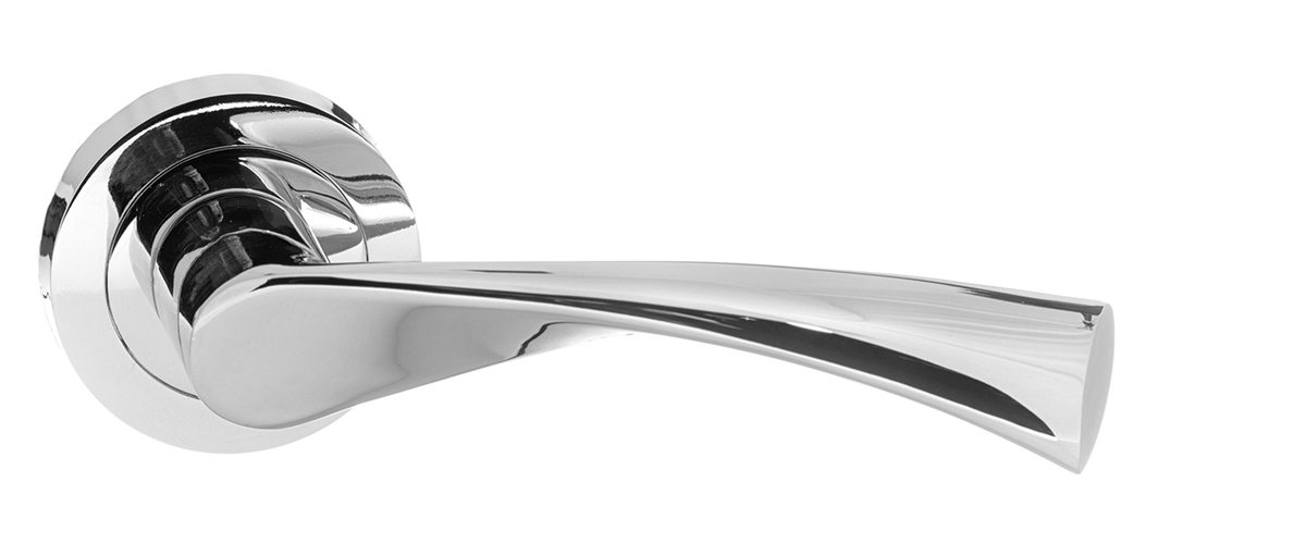 STATUS Colorado Lever on Round Rose - Polished Chrome