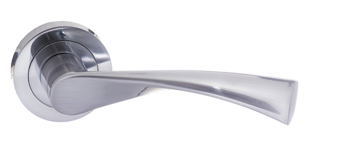 STATUS Colorado Lever on Round Rose - Satin Chrome