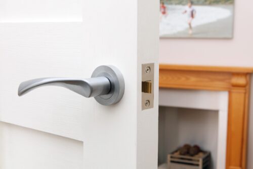 STATUS Colorado Lever on Round Rose - Satin Chrome