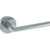 STATUS Georgia Lever on Round Rose - Polished Chrome