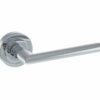 STATUS Georgia Lever on Round Rose - Polished Chrome