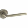 STATUS Georgia Lever on Round Rose - Satin Nickel
